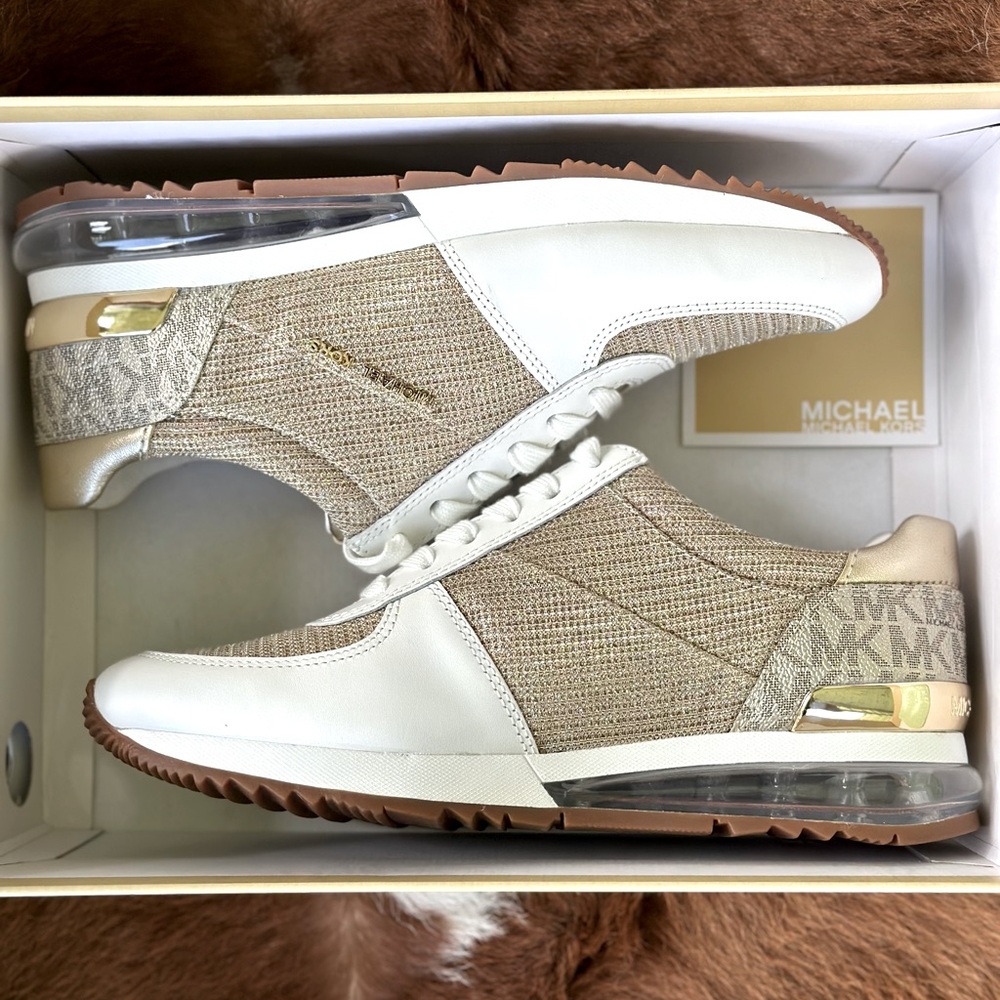 Michael Kors ALLIE TRAINER EXTREME
GLITTER CHAIN MESH SHOES